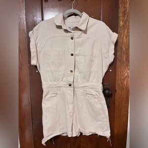 ZARA Denim Romper Size L